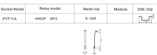 relay socket pyf 11a 4